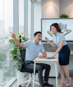 Sơ mi tay ngắn AT-SMTN-02 – Xanh nhạt