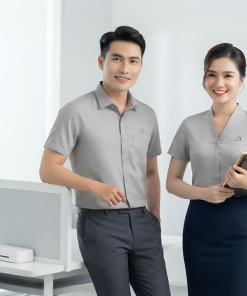 Sơ mi tay ngắn AT-SMTN-03 – Ghi sáng