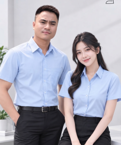 Sơ mi tay ngắn AT-SMTN-06 – Xanh lam