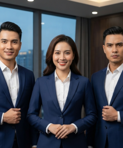 Đồng phục quản lý AT-QL-01 – Navy cao cấp