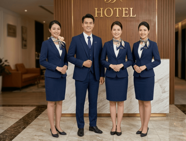 đồng phục vest lễ tân cho khách sạn và công sở